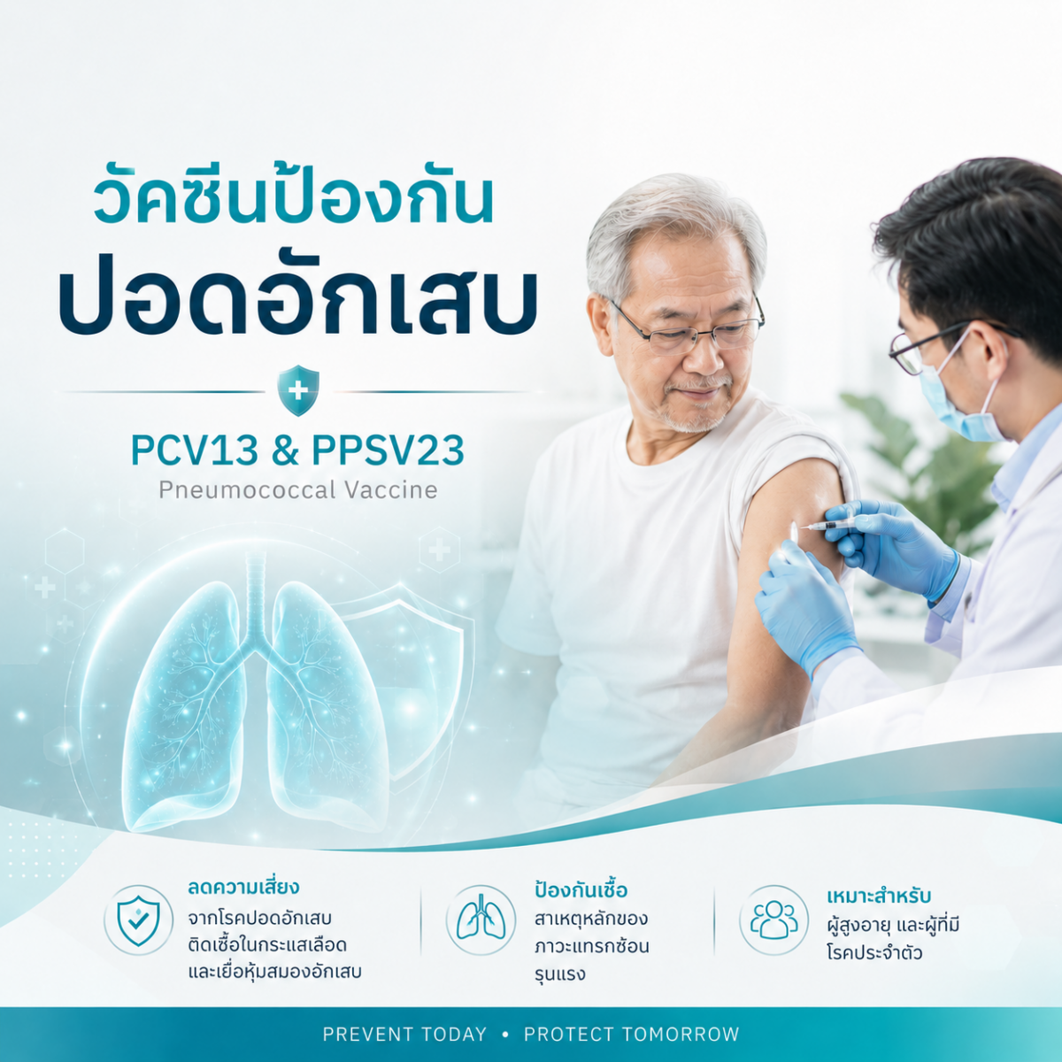 ปอดอักเสบ PCV 13